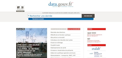 Open Data : la France se dote officiellement de son portail Data.gouv.fr