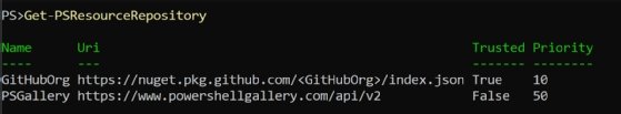 Une fenêtre de commande montrant une commande PowerShell.