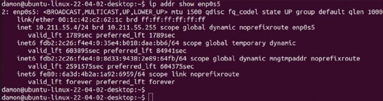 Utilisez la commande ip addr pour afficher l'adresse IP du système Linux.