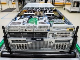 Photographie d'un serveur complexe de HPE.